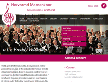 Tablet Screenshot of hervormdmannenkoor.com